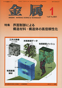 金属Vol.87 No.1表紙