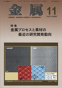 金属Vol.87 No.11表紙