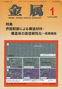 金属Vol.89 No.1表紙