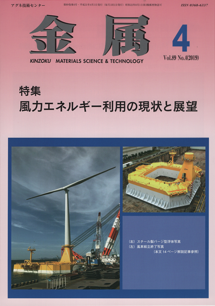 金属Vol.89 No.4表紙