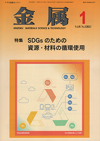 金属Vol.91 No.1表紙