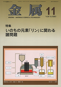 金属Vol.91 No.11表紙