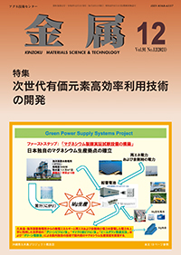金属Vol.91 No.12表紙