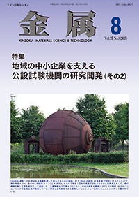 金属Vol.95 No.8表紙