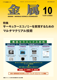 金属Vol.95 No.10表紙