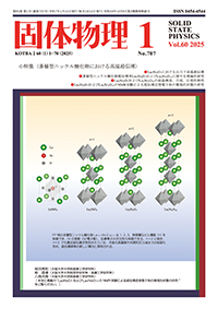 固体物理Vol.60 No.1表紙